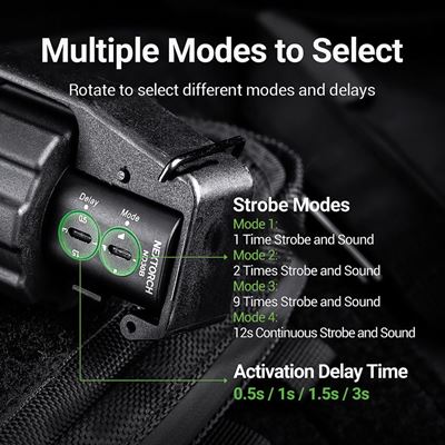 Taktický výcvikový oslepujúci granát 11 000 lúmenov – 130 decibelov NEXTORCH ND30B 8