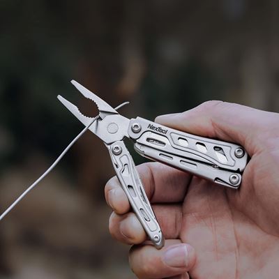 Multifunkčné kliešte F12 MINI FLAGSHIP STRIEBORNÉ NexTool NE20410 4