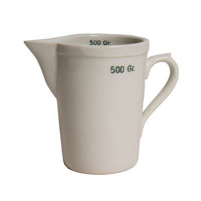 Odmerka porcelánová lekárenská 500 ml