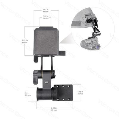 Nočné videnie NVG OWLSET 1x18 HD ČIERNE  OWNV-10-MT10 6