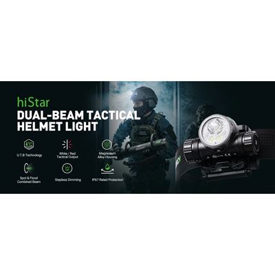 Nabíjateľná čelovka HISTAR na prilbu NEXTORCH PS520379 6