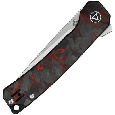 Nôž zatvárací OSPREY hladké ostrie G10/CF ČIERNY/ČERVENÝ