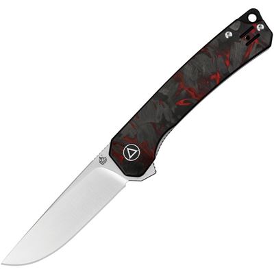 Nôž zatvárací OSPREY hladké ostrie G10/CF ČIERNY/ČERVENÝ