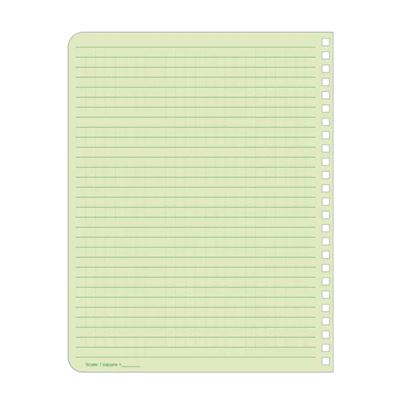 Blok vodeodolný špirálový Universal LARGE 6 5/8" x 8 1/2" ZELENÝ