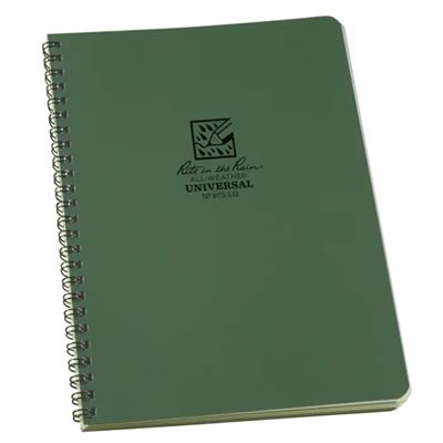 Blok vodeodolný špirálový Universal LARGE 6 5/8" x 8 1/2" ZELENÝ