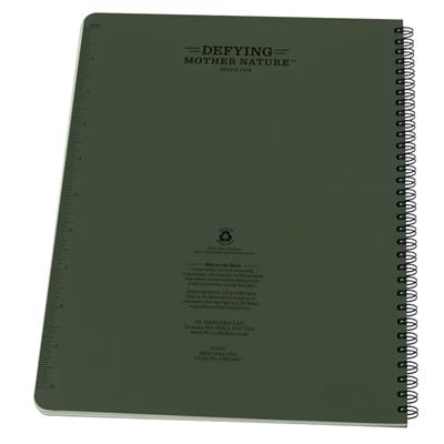 Blok vodeodolný špirálový Universal MAXI 8 1/2" x 11" ZELENÝ