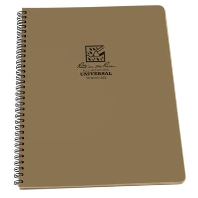 Blok vodeodolný špirálový Universal MAXI 8 1/2" x 11" DESERT