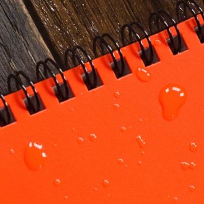 Blok vodoodolný TOP-SPIRAL 4x6" Notebook Blaze Orange