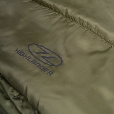 Štvorszónny múmiový spací vak DEFENDER 450 ZELENÝ HIGHLANDER SB267-RG 4