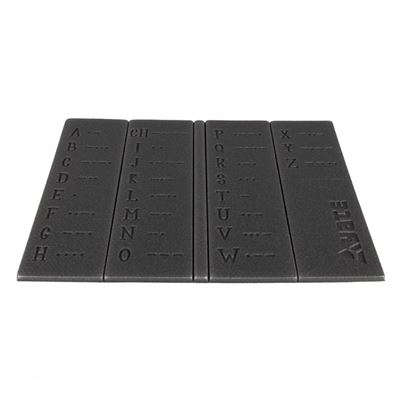 Podsedák skladací MORSEOVKA 36 x 26 x 0,8 cm ČIERNY