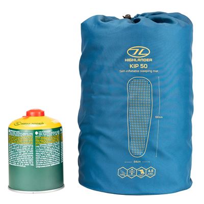 Karimatka protišmyková KIP MAT samonafukovacia 50 mm MODRÁ HIGHLANDER SM131-DB 5