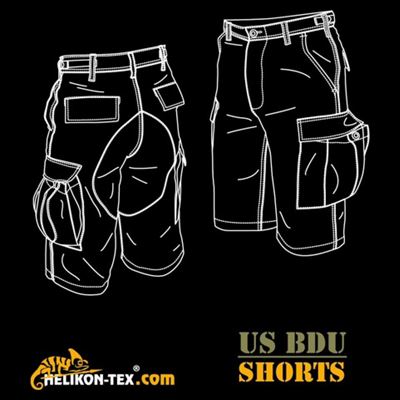 Nohavice krátke strih BDU rip-stop OLIV