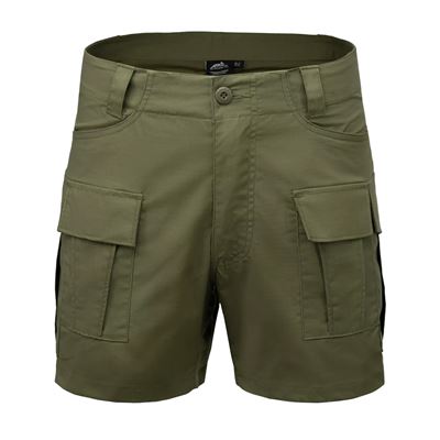Nohavice krátke CARGO rip-stop stretch OLIVE GREEN