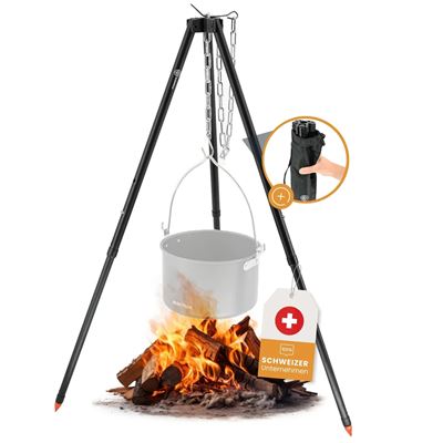 Skladací statív ALU BLACK s krytom BUSHPEAK SW10115 2