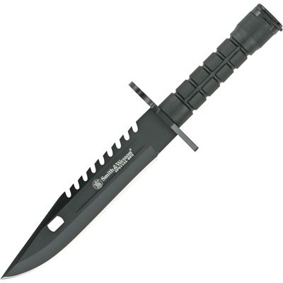 Nôž SPECIAL OPS Combat s puzdrom ČIERNY