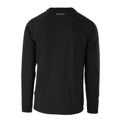 Tričko HELIKON-TEX LOGO s dlhým rukávom ČIERNE