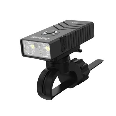 Svietidlo U3 RGB s montážou na bicykel, 700 lúmenov, 118 metrov, IP68 ČIERNÁ