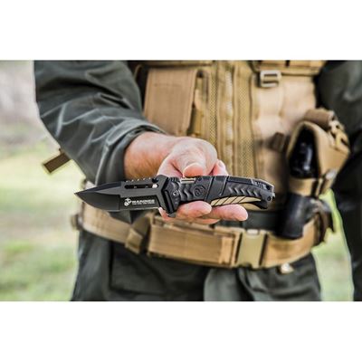 Nôž zatvárací USMC LINERLOCK hladké ostrie ČIERNY United Cutlery UC3228 3