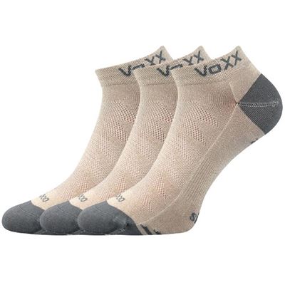 Ponožky športové bambusové BOJAR set 3ks BEŽOVÉ VOXX V-1165-B 2