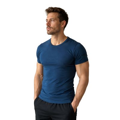 Pánske funkčné tričko MERINOWOOL 01 slim MODRÉ