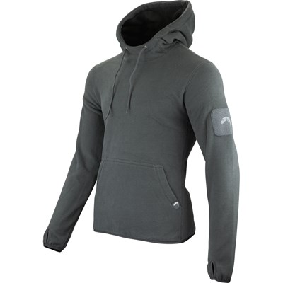 Mikina klokanka s kapucňou FLEECE Titanium SIVÁ