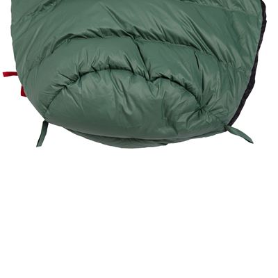 Spacák páperový VIKING 300 ZELENO-ČIERNY veľ.195cm ĽAVÝ