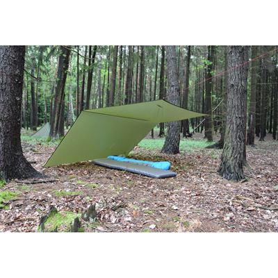 Plachta nylonová ľahká 3x3m SHELTER ZELENÁ