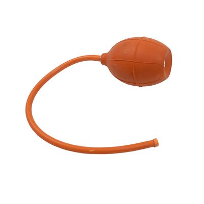 Balónik ofukovací s hadičkou gumový oranžový